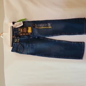 Lee Boys 5R straight Leg Blue Jeans adjustable waist